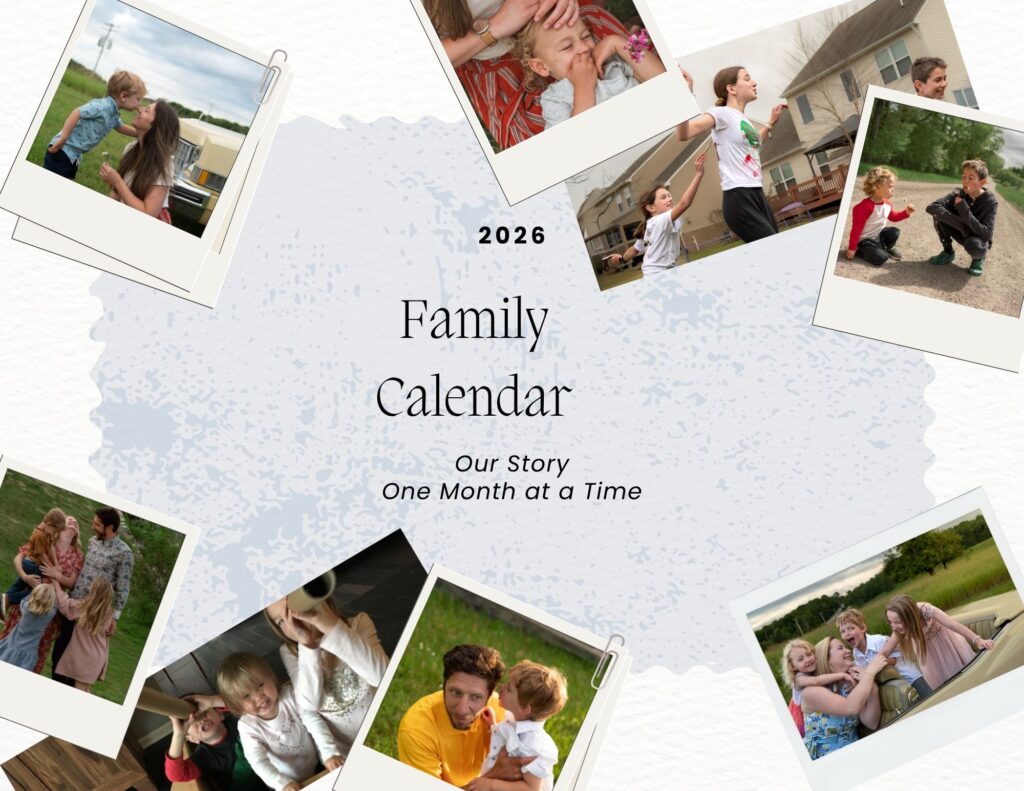 A family wall calendar with a collection of the year's best photos makes a great grandparent gift.
